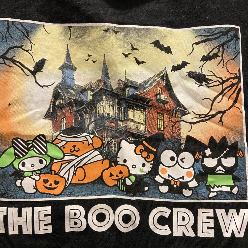 Old Navy Black Graphic Tee Hello Kitty and Friends The Boo Crew